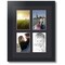 ArtToFrames Collage Photo Picture Frame with 4 - 4x6 inch Openings, Framed in Black with Over 62 Mat Color Options and Regular Glass (CSM-3926-2)